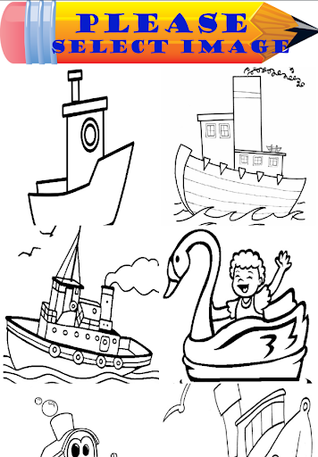 Boat Coloring Book