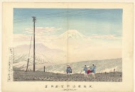 Uitzicht op de Fuji in de Hakone bergen