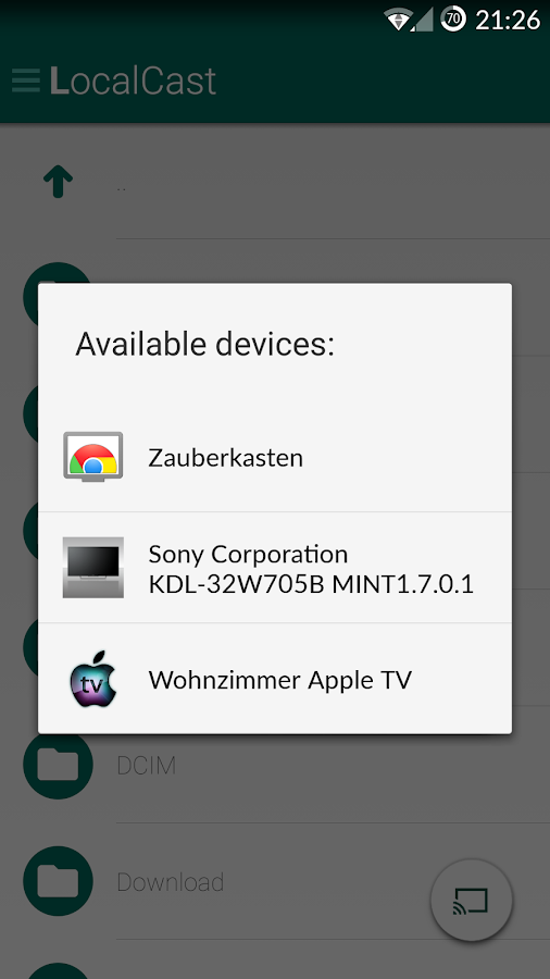 LocalCast for Chromecast/DLNA - screenshot