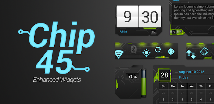 free download android full pro mediafire qvga tablet armv6 apps themes games Chip45 Widgets APK v1.0.2 application