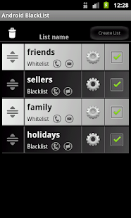 Android Blacklist (ABlacklist) - screenshot thumbnail