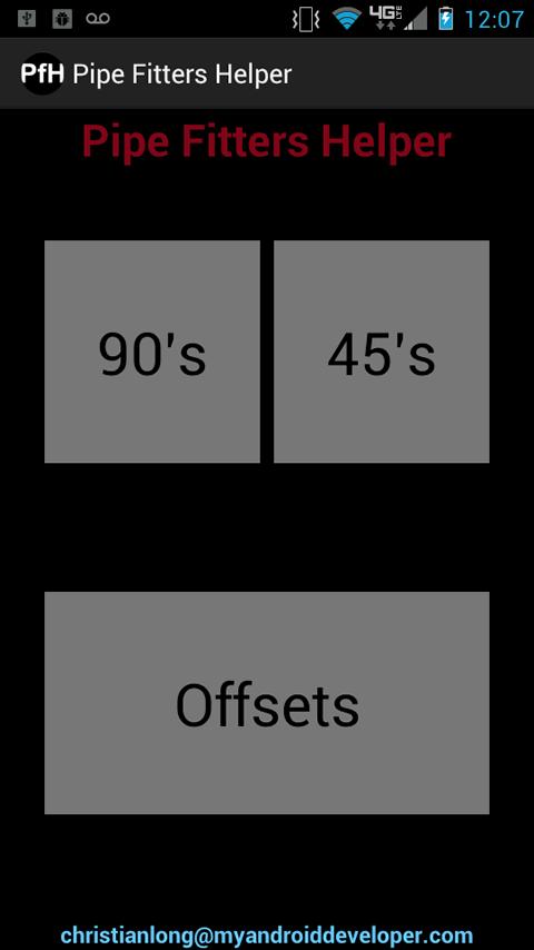 Android application Pipe Fitters Helper screenshort
