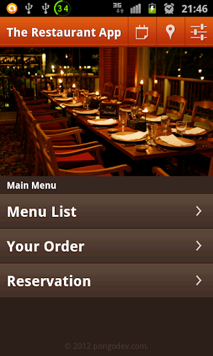 The Restaurant App Demo