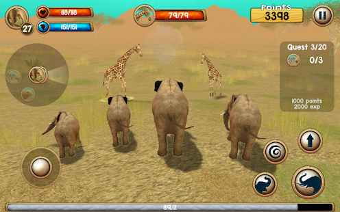 Wild Elephant Sim 3D - náhled