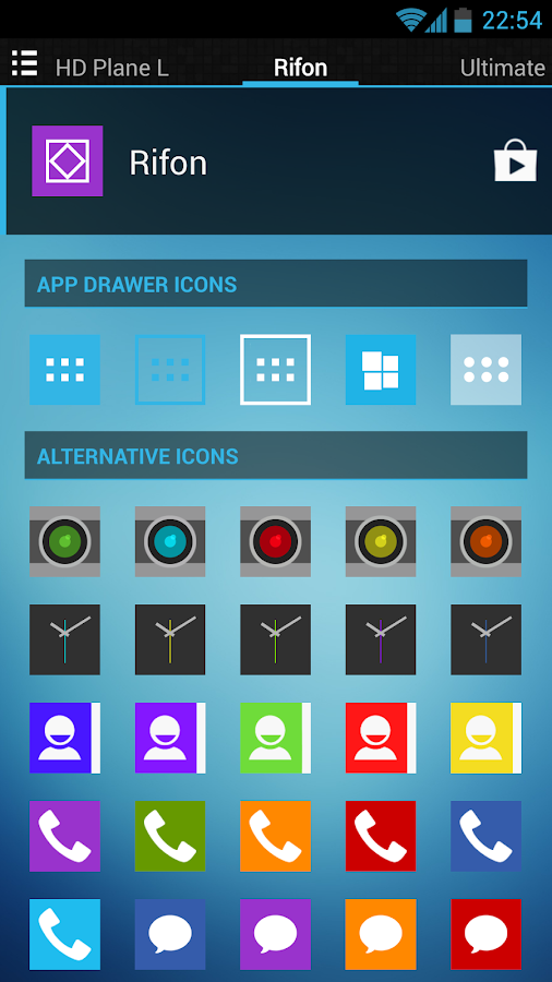 Rifon Apex/Nova/GO/ADW Theme - screenshot