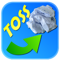 SuperToss:paper trash game icon