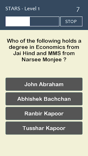 Bollywood Quiz Game