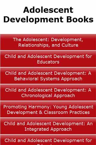 Adolescent Development Books