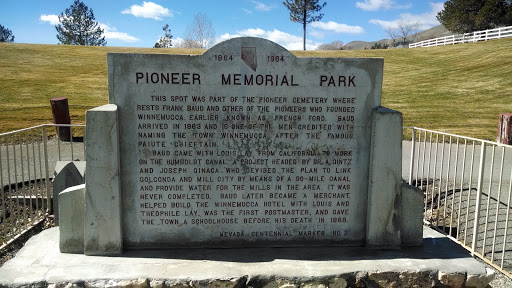 Pioneer Memorial Park Dedication