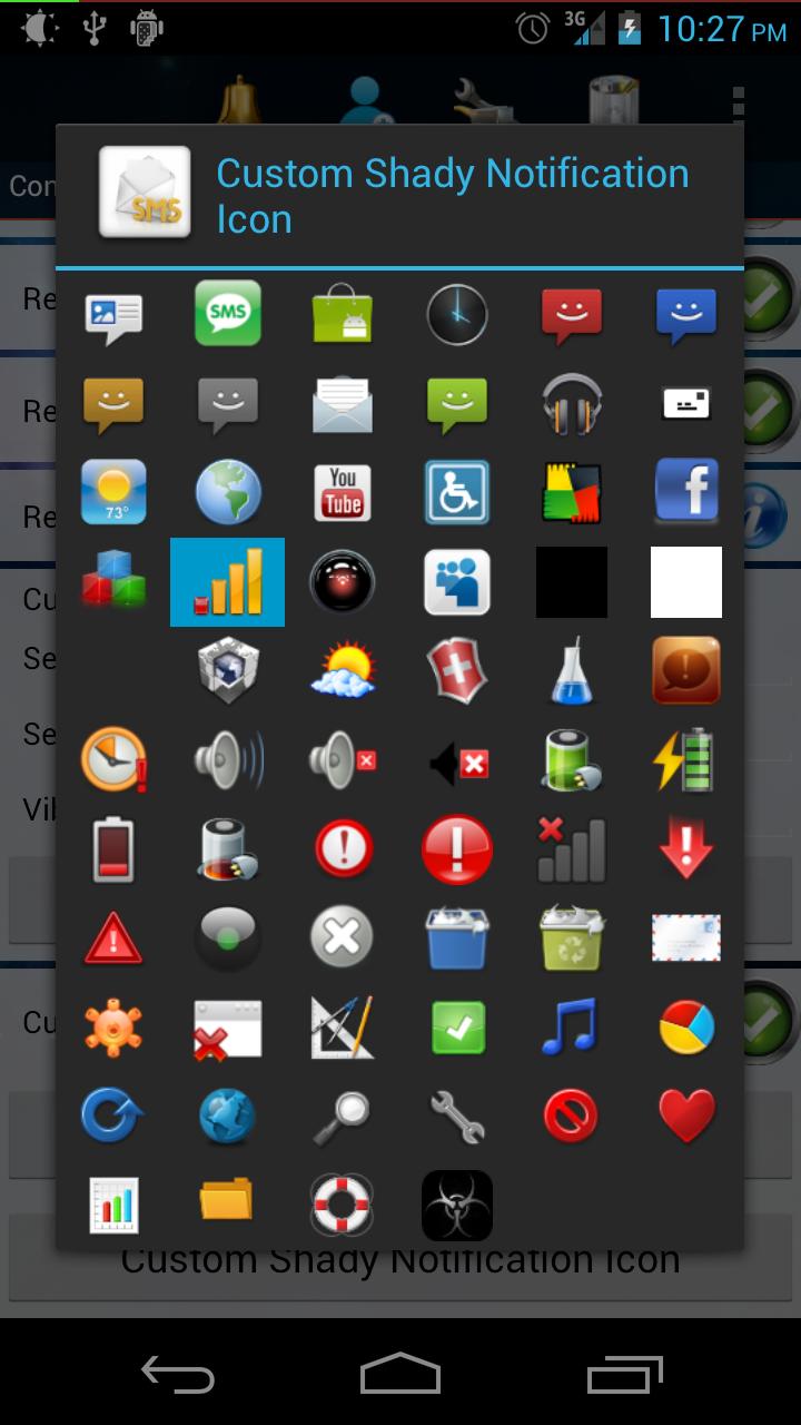 Android application Shady Icon Combo Pack screenshort