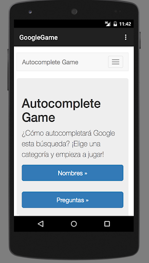 Autocomplete Game