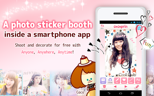 Android application CoCoprin: Photo Sticker App screenshort