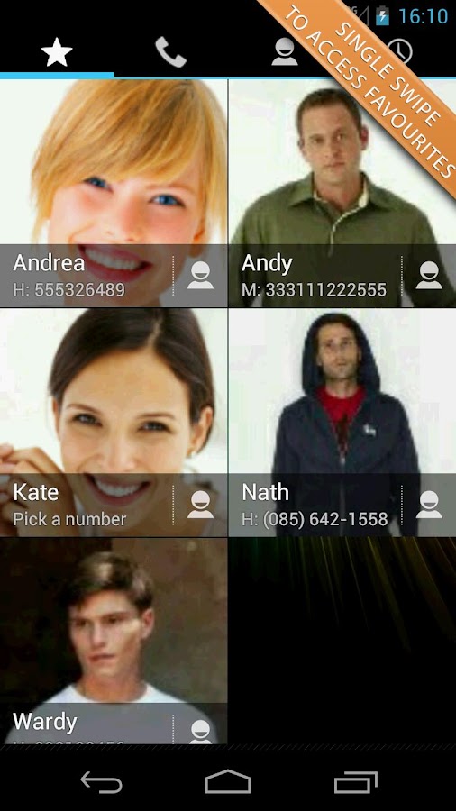 Swipe Dialer Pro - screenshot