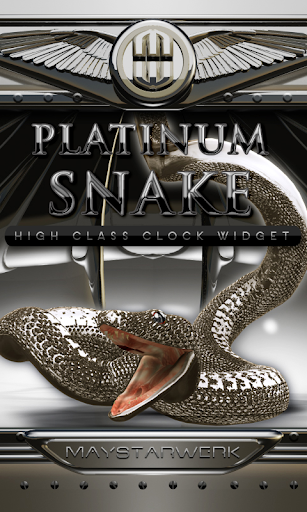 platinum snake clock widget