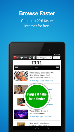Opera Mini mobile web browser screenshot #8