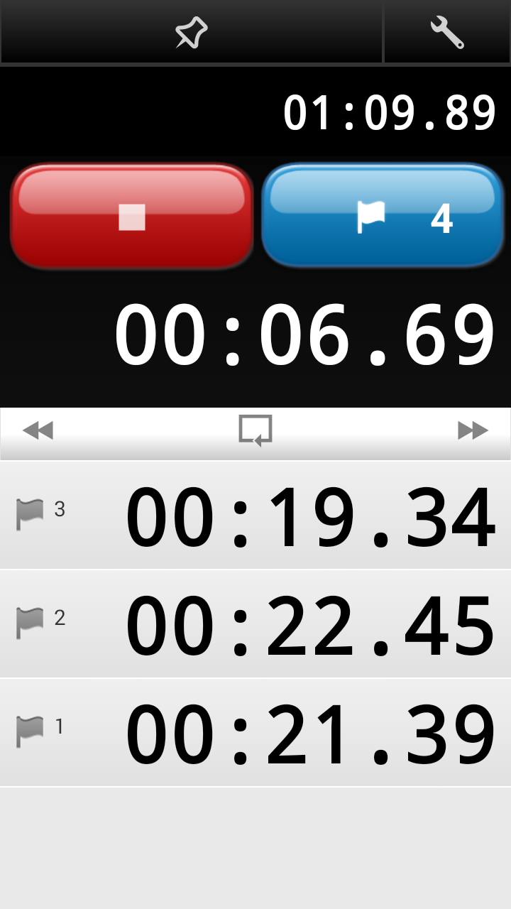 Stopwatch Pro Screen 1