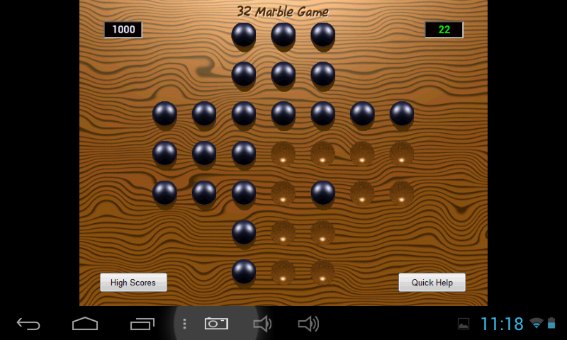Marble Solitaire Screen 3