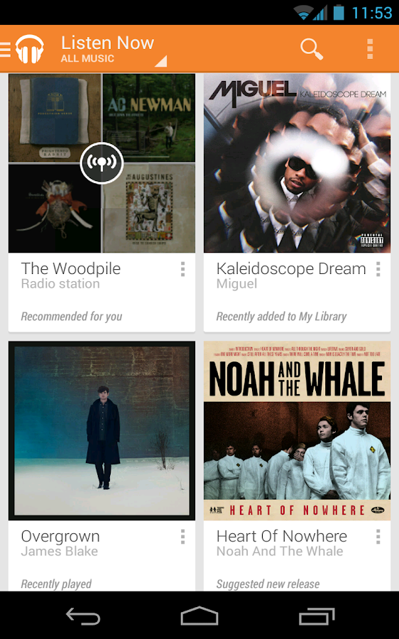 Google Play Music - screenshot