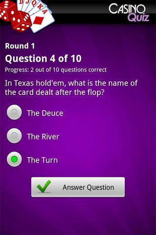 Ultimate Casino Quiz Screen 2