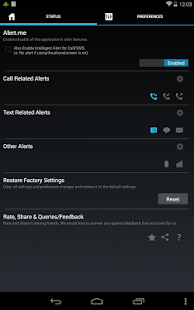 Missed Call/SMS Alert.me - screenshot thumbnail