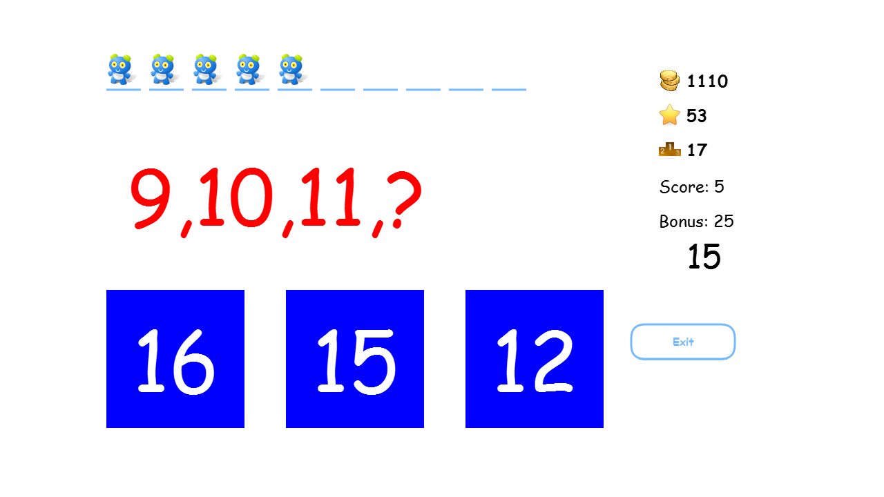 Cool Fun Math Kids Game puzzle- screenshot