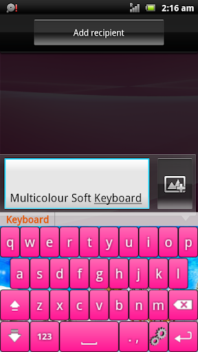 Multicolor Soft Keyboard Free