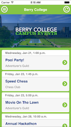Berry College Events poster 2