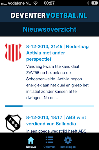 Deventer Voetbal App