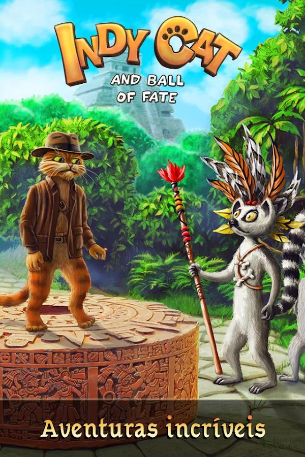   Indy Cat Match 3: captura de tela 