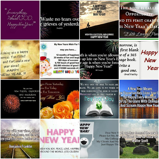 New Year Quotes Cards