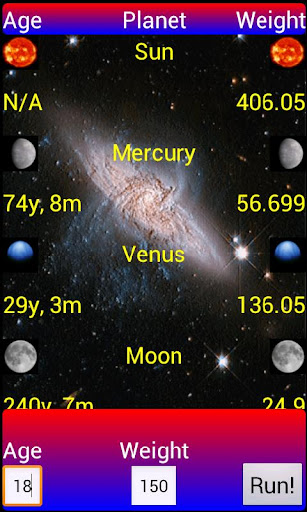 Orbital Age and Weight