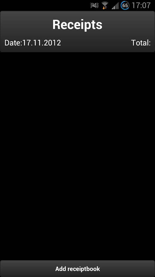 Android application IReceipt screenshort