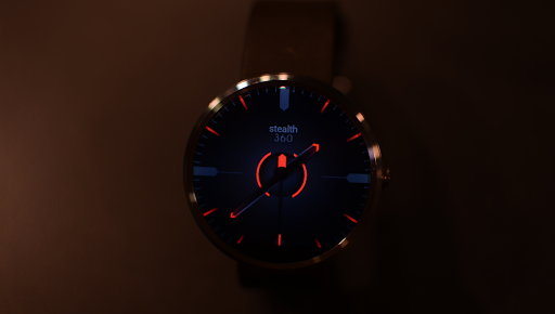 【免費個人化App】Watch Face - Stealth360 Red-APP點子