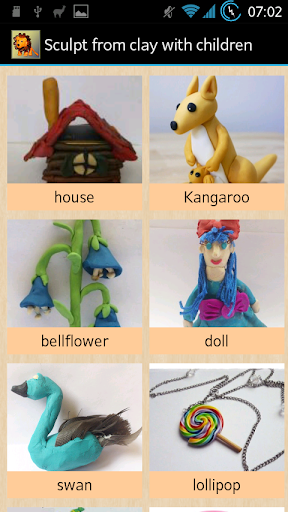 Sculpt from clay with children
