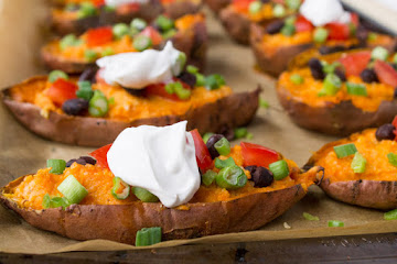 Healthy Sweet Potato Skins