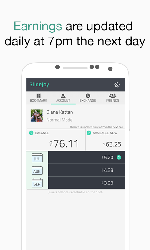 Slidejoy - Earn Cash! (Beta) - screenshot