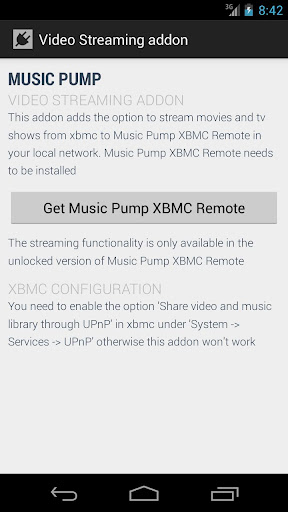 Music Pump Streaming Addon