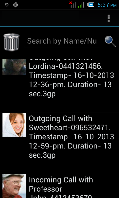 Automatic Call Recorder Pro Screen 1