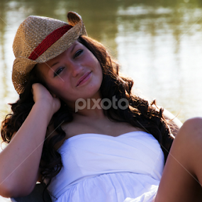 Lazy daze by Michelle DeWeese Webber - People Portraits of Women