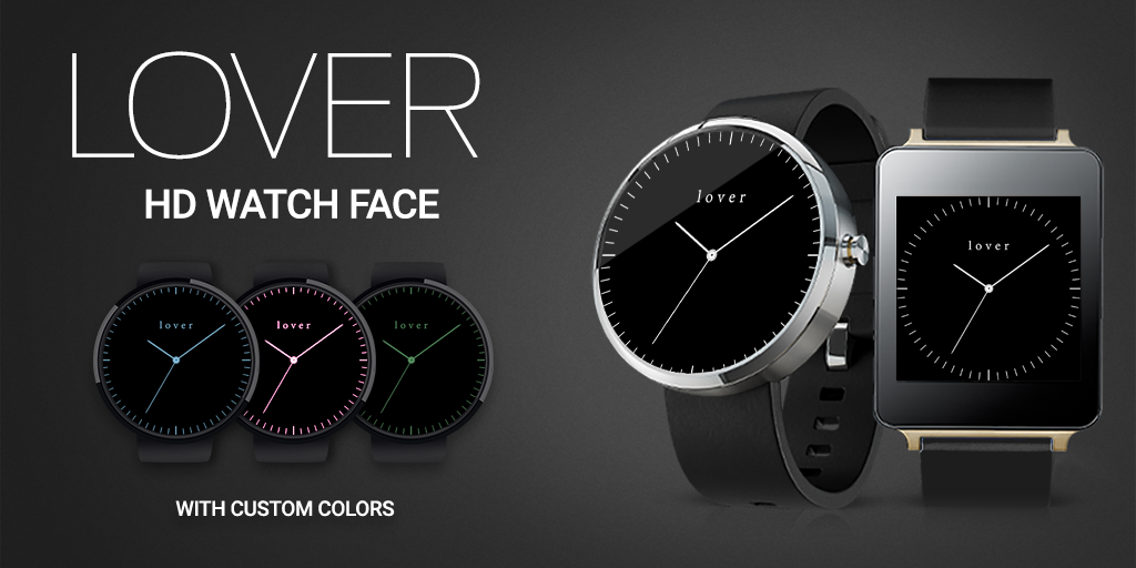 Android application Lover HD Watch Face screenshort