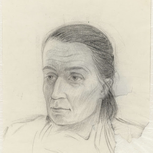 Portret van de française Haidi Hautval, Aat Breur-Hibma, 1942 - 1945 ...