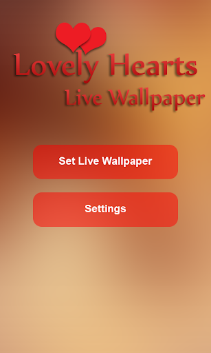 Lovely Hearts Live Wallpaper