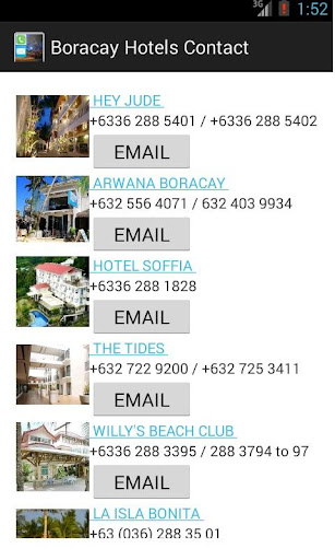 【免費旅遊App】Boracay Hotel Contacts-APP點子