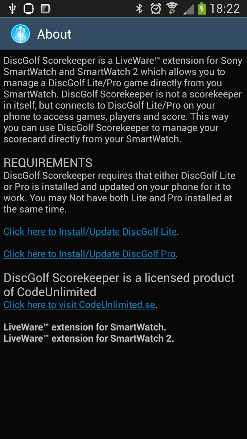 DiscGolf Scorekeeper Screen 3