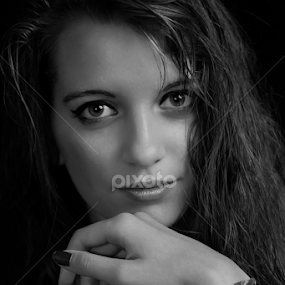 Beautiful Manon by Stankowski Daniel - Black & White Portraits & People