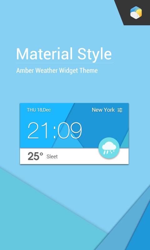 Material Design Cool Widget Screen 1