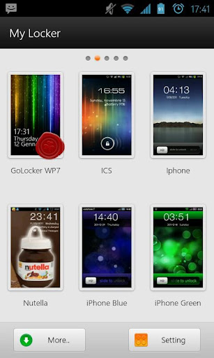 WP7 Go Launcher Ex Locker v1.0