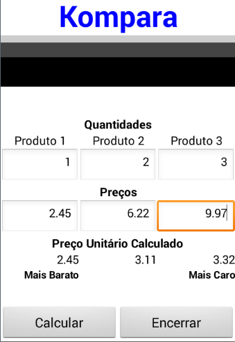 Comparadora de Preços Kompara