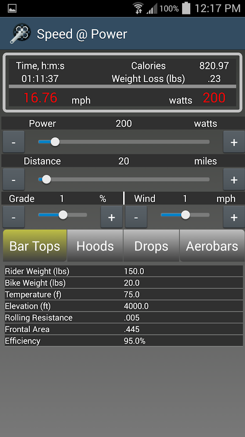 Cycling Calculator Android Apps on Google Play