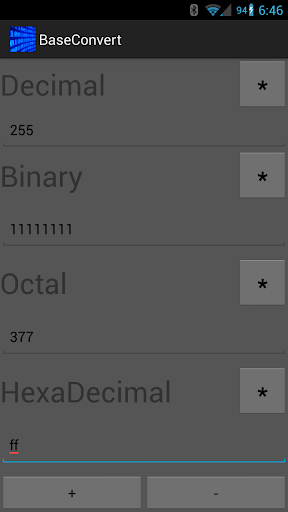 Hex Binary Base Converter